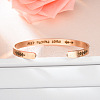 Inspirational Stainless Steel Cuff Bangles for Men Women FS-WG0E735-07-1