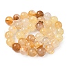 Natural Yellow Hematoid Quartz Beads Strands G-D302-01-10mm-3