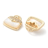 Brass Micro Pave Cubic Zirconia Peg Bails Pendants KK-C079-08G-2
