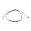 Unisex Adjustable Braided Bead Bracelets BJEW-J181-03C-2