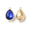 Brass Pave Glass Rhinestone Connector Charms KK-F862-49G-2