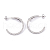 Ion Plating(IP) 304 Stainless Steel Stud Earrings EJEW-P191-33-2