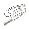 304 Stainless Steel Pendant Necklaces NJEW-P329-01P-4