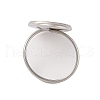 Non-Tarnish 304 Stainless Steel Open Cuff Ring Findings STAS-E124-05O-P-2