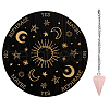 AHADEMAKER 1Pc Cone/Spike/Pendulum Natural Rose Quartz Stone Pendants DIY-GA0004-32B-1