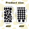 AHADERMAKER 8 Sheets 2 Styles Felt Self-adhesive Pads FIND-GA0003-27-2