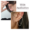 Kissitty 36Pcs 6 Style 304 Stainless Steel Cuff Earring Findings STAS-KS0001-18-11