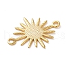 Brass Connector Charms KK-O100-07G-2