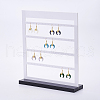 Acrylic Organic Glass Earrings Displays EDIS-F002-01-1