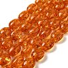 Resin Imitation Amber Beads Strands X-RESI-Z017-03-1