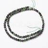 Natural Ruby in Zoisite Bead Strands G-P213-35-3