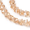 Electroplate Transparent Glass Beads Strands EGLA-U004-03A-PL03-3