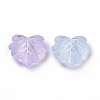 Transparent Frosted Acrylic Beads X-OACR-P013-34M-2