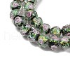Handmade Foil Lampwork Beads Strands FOIL-S136-001A-3