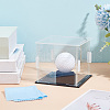Square Transparent Acrylic Golf Ball Display Case AJEW-WH0323-04-6