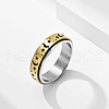 201 Stainless Steel Rotatable Finger Rings FS-WG1BCD7-04-1