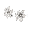 Brass Stud Earrings Finding KK-U069-01P-1
