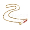 201 Stainless Steel Safety Pins Pendant Necklaces NJEW-JN03002-2