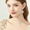 Beebeecraft 20Pcs 2 Styles Brass Stud Earring Findings KK-BBC0015-13-5