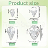220Pcs 4 Style Glass Rhinestone Cabochons GLAA-FG0001-12-2