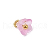 60Pcs 12 Colors Frosted Acrylic Flower Charms PALLOY-JF03550-5