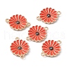 Alloy Enamel Connector Charms ENAM-C008-15B-KCG-4