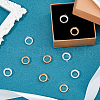 SUPERFINDINGS 10Pcs 2 Colors Electroplating Brass Pendant Cabochon Settings KK-FH0007-83-4
