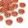 Golden Plated Alloy Enamel Charms X-ENAM-S118-03U-4