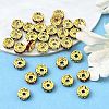 Brass Grade A Rhinestone Spacer Beads X-RB-A014-Z8mm-G-2