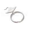 Ocean Theme 304 Stainless Steel Keychains KEYC-JKC01213-01-4