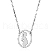 Mother's Day Stainless Steel Ppregnant Pendant Necklaces for Women KE6732-2-1