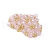 Seed Beads Beaded Charms PALLOY-MZ00341-05-4
