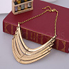 Multilayer Curved Shaped Alloy Bib Necklaces for Women FS-WG0316B-01-2