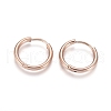 Ion Plating(IP) 304 Stainless Steel Huggie Hoop Earrings EJEW-F111A-17mm-RG-1