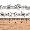 Alloy Barb Wire Necklaces NJEW-R254-01B-P-5