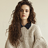 ANATTASOUL 2Pcs 2 Colors Detachable Cloth Lady's Collars DIY-AN0001-16-5