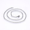 Tarnish Resistant 304 Stainless Steel Cable Chain Necklaces NJEW-P226-01P-01-1