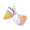 Ice Cream Resin Pendants CRES-U005-01P-2