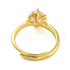 Mother's Day Rings Clear Cubic Zirconia Adjustable Rings RJEW-L120-018G-08-3