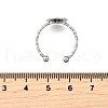 304 Stainless Steel Cuff Ring Components RJEW-H250-03B-P-3
