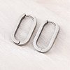 Non-Tarnish 304 Stainless Steel Huggie Hoop Earrings X-STAS-S103-21P-2