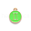 Alloy Enamel Pendants ENAM-S124-01A-06I-2