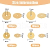 HOBBIESAY 400Pcs 4 Styles Brass Spacer Beads KK-HY0001-10-2