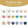 Craftdady 60Pcs 15 Style Transparent and Opaque Resin Cabochons CRES-CD0001-06-12