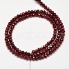 Faceted Rondelle Transparent Painted Glass Beads Strands DGLA-J001-C04-4mm-2
