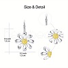 Sunflower Alloy Hoop Earrings FS-WG59349-01-4