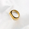 Rectangle Stainless Steel Finger Rings for Men FS-WGDBD74-01-1