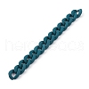 Handmade Rubberized Style Acrylic Curb Chains AJEW-JB00855-02-2