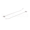 Long Chain with Star Dangle Stud Earrings EJEW-A067-12P-3