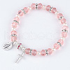Glass Beads Stretch Bracelets GF8629-6-1